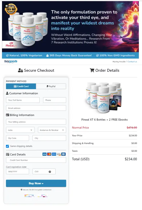 Pineal XT-Secure-Checkout